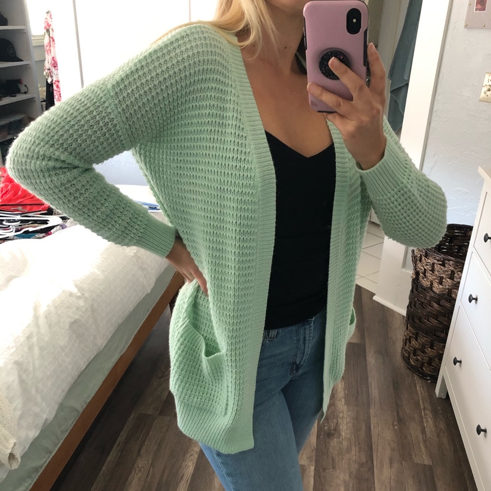 Mint Green Cardigan